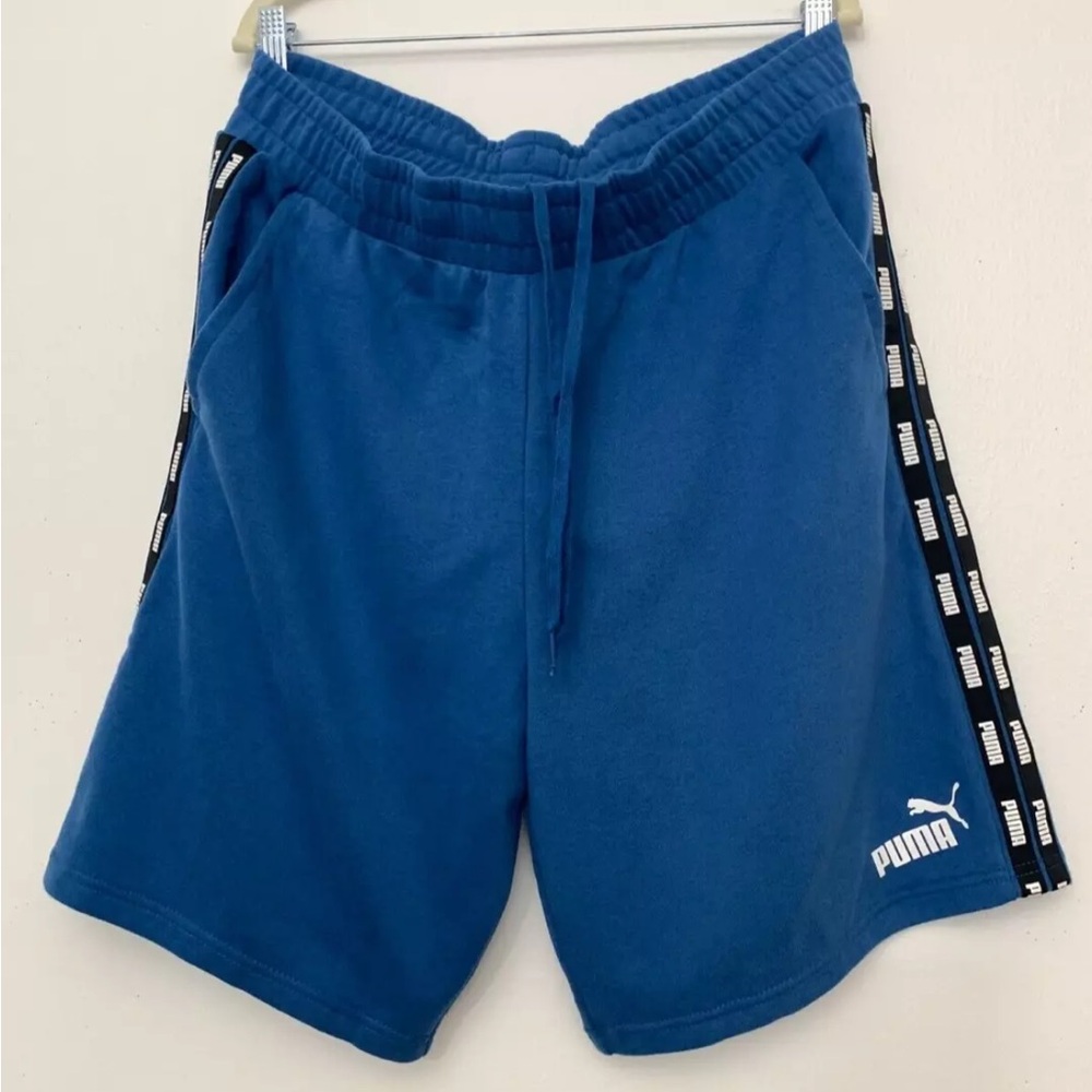 NEW Men's PUMA Sports Sweat Shorts Elastic Waist Pockets Dreawsting Logo Size-XL